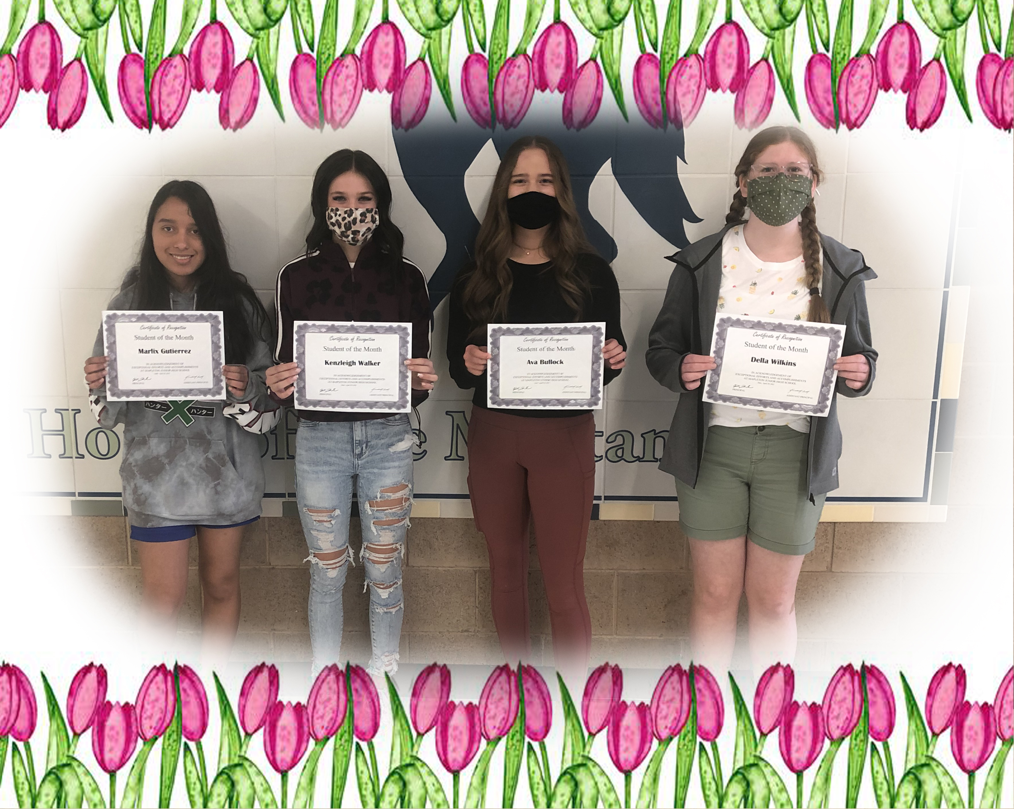 April Students of the Month Winners