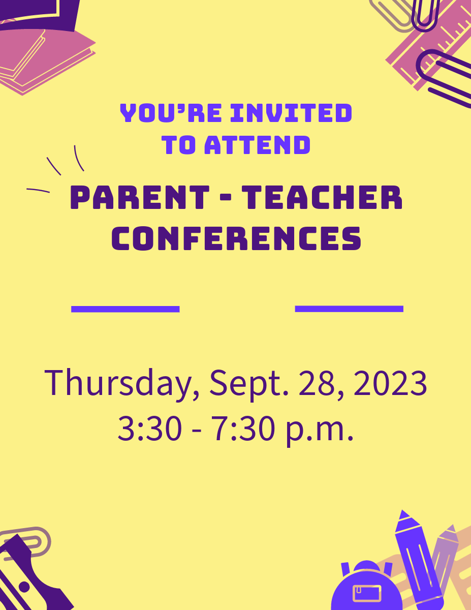 Parent Teacher Conferences Sept. 28, 2023