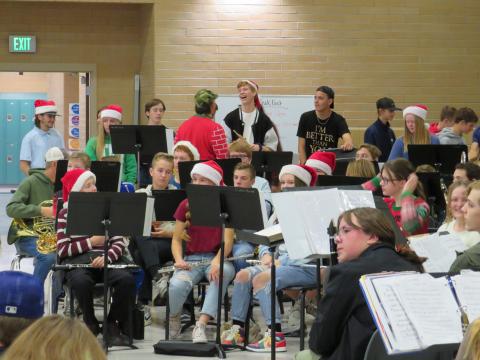 Our band and orchestra performed this week at Maple Grove Middle School
